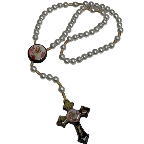 Rosary Our Lady of Fatima Crystal Pink