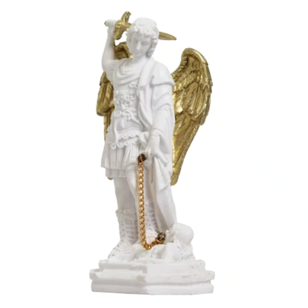 Imagem de Arcanjo São Miguel do Monte Gargano de Resina Nacional - 20 cm