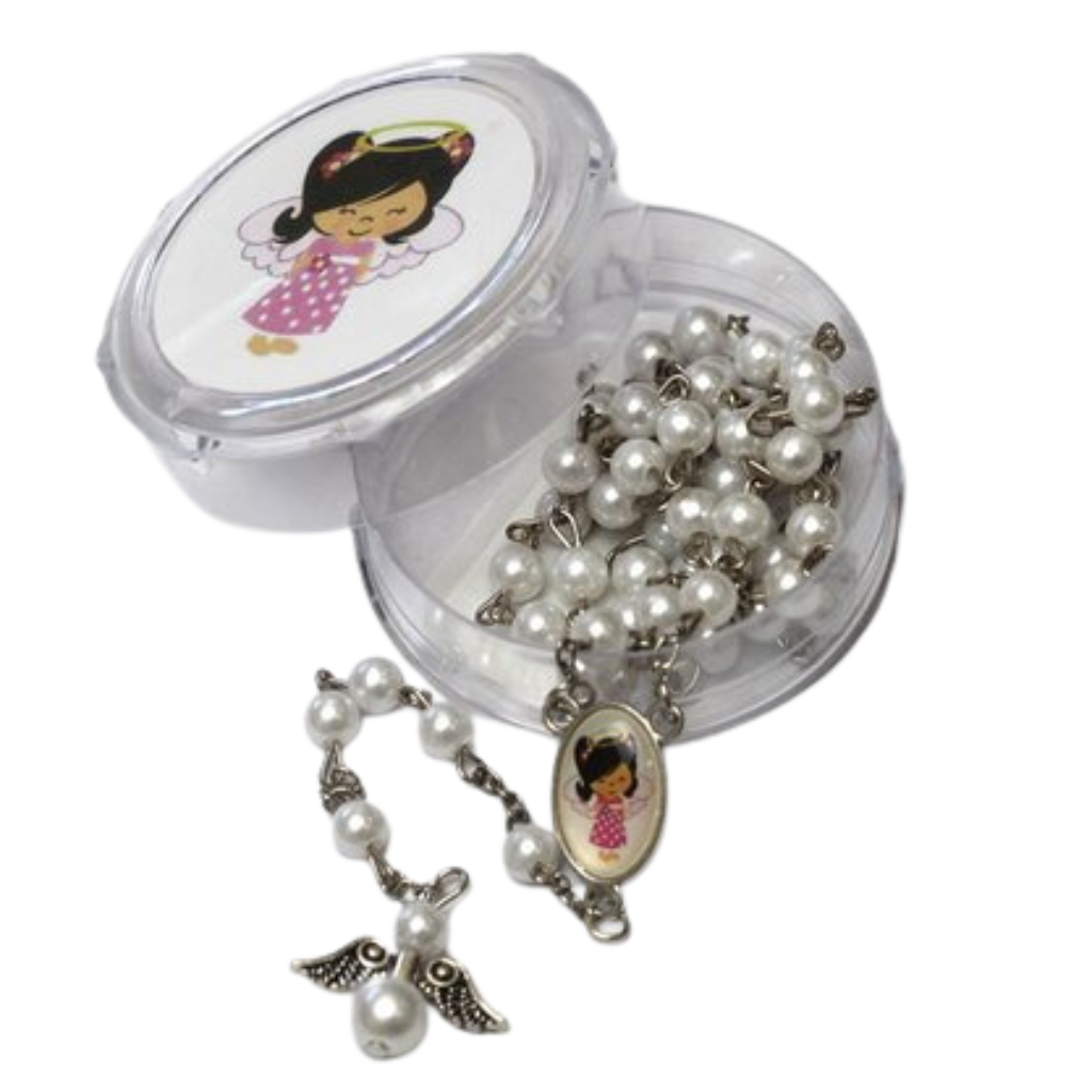 Guardian Angel Pearl Rosary
