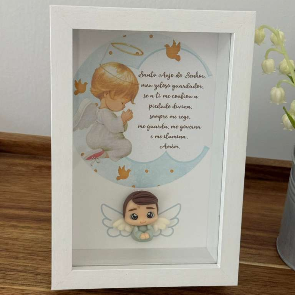 Quadro Oração do Santo Anjo Menino