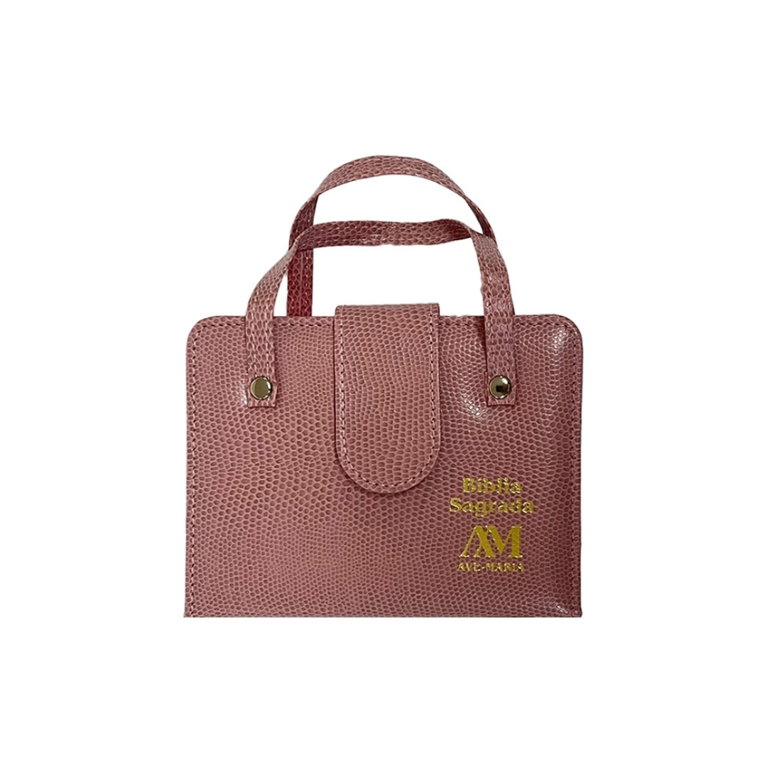 Bíblia com Alça - Bolso - Rosa