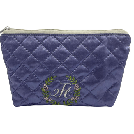 Necessaire Trapézio com Bordado