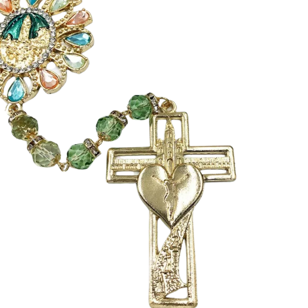 Terço Tie Dye  N.S. de Fátima