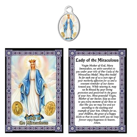 Holy Card with Medal