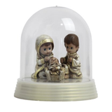 Resin Nativity Scene in a Dome - 11 cm X 10 cm