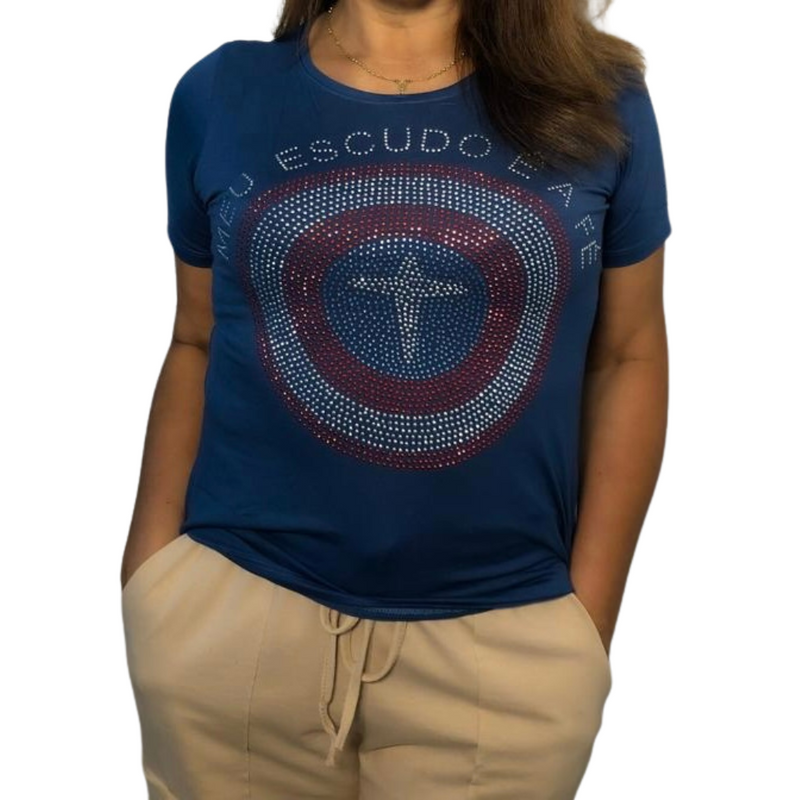 Camiseta Meu Escudo é a Fé