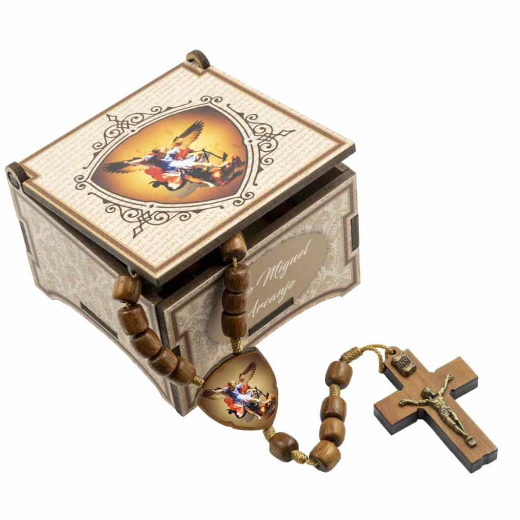 Rosary with Saint Michael Box