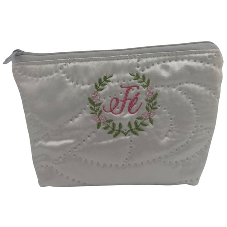 Necessaire Trapézio com Bordado