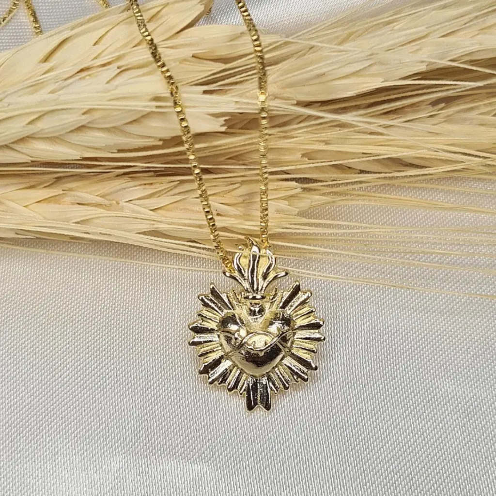 Sacred Heart of Jesus Necklace (Semi-jewelry)