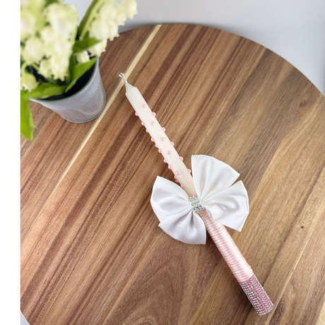 Personalized baptism/communion/confirmation candle