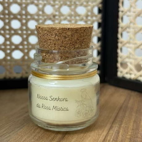 Religious Candle Favors in Glass Jar 5cm