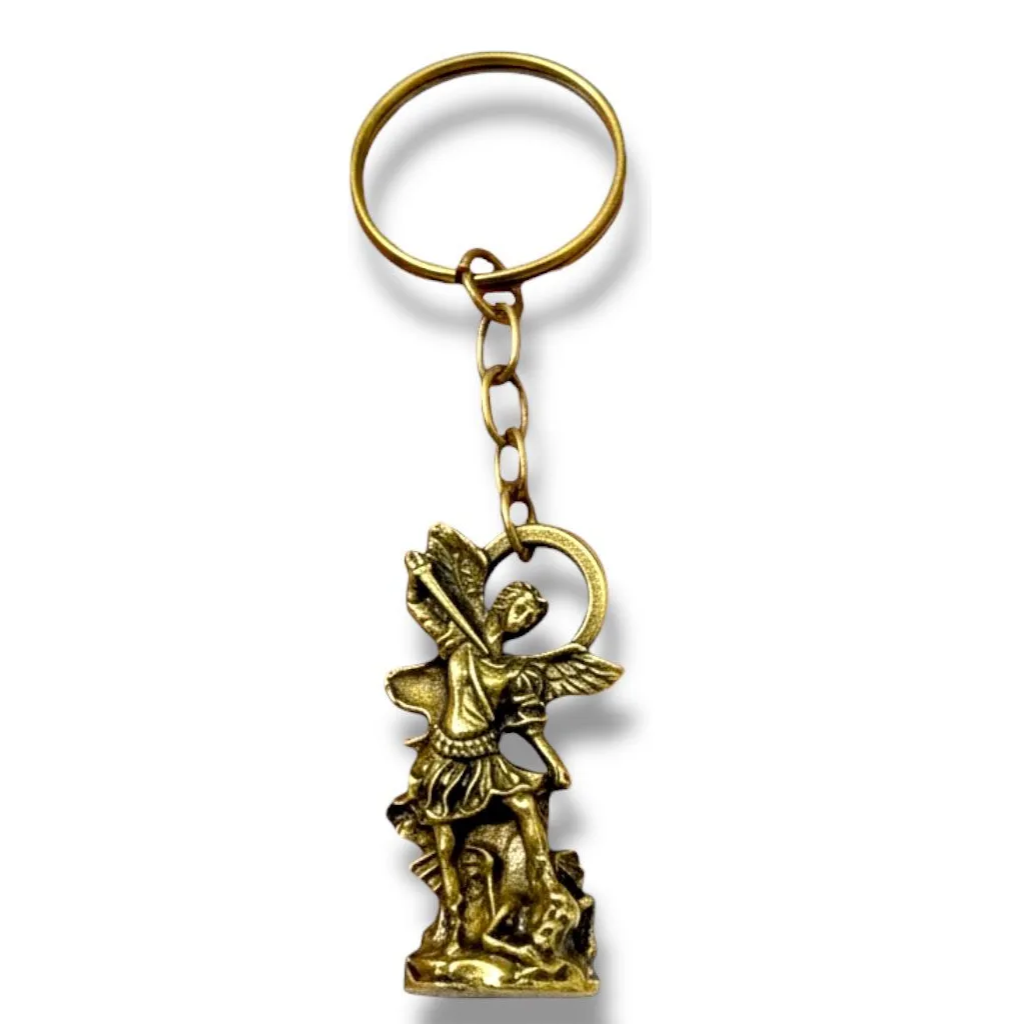 Llavero de bronce de San Miguel