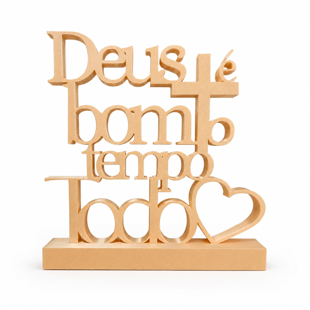 Escultura decorativa Dios es bueno todo el tiempo – 23 cm