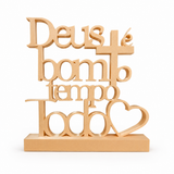 Escultura decorativa Dios es bueno todo el tiempo – 23 cm