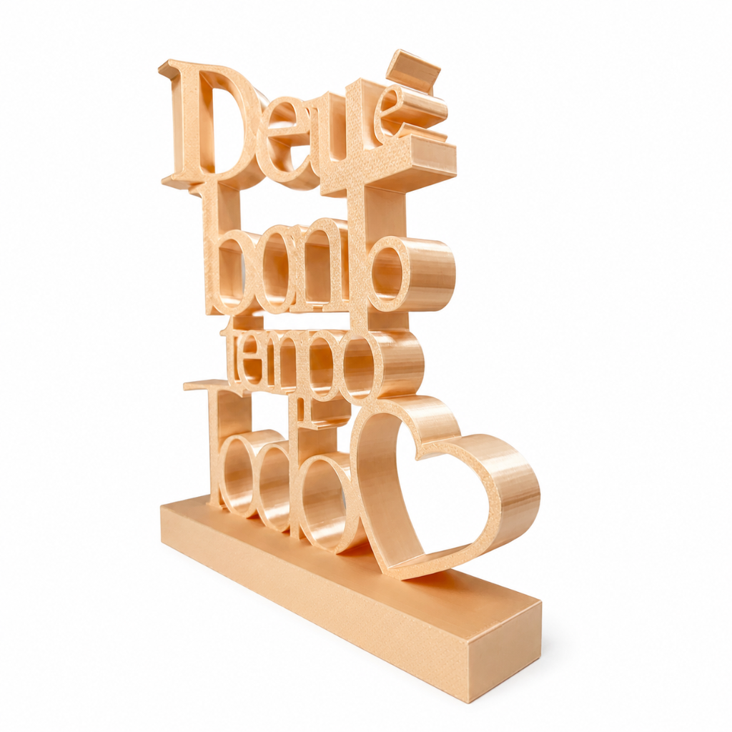 Escultura decorativa Dios es bueno todo el tiempo – 23 cm