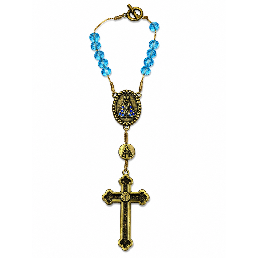Dezena Nossa Senhora Aparecida - Cristal Azul Celeste