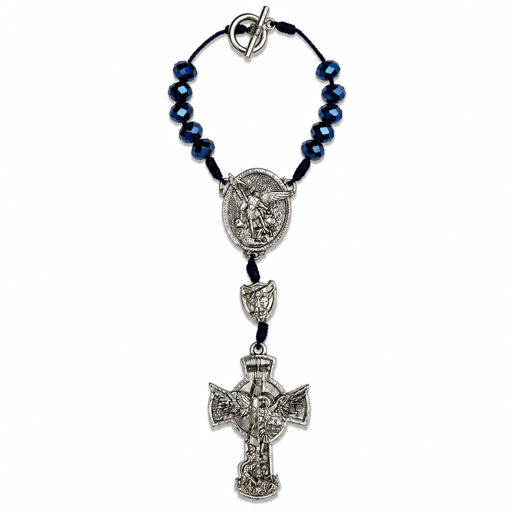 Dezena São Miguel Arcanjo - Cristal Azul Petroleo
