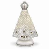 Nossa Senhora Aparecida Perolada Branca 20 cm