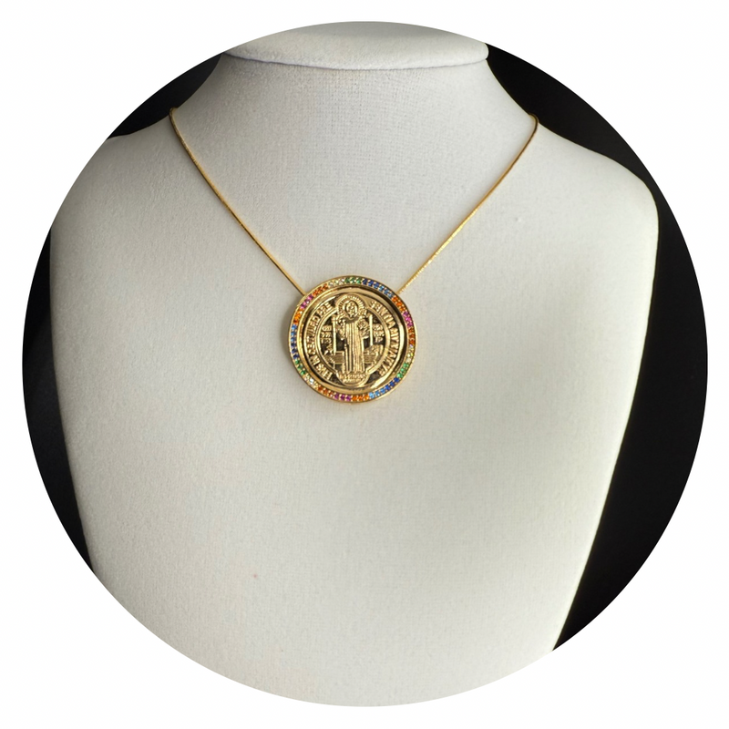 Semi-Jewelry Necklace Saint Benedict