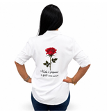 Camisa nada e pequeno se feito com amor - Feminina