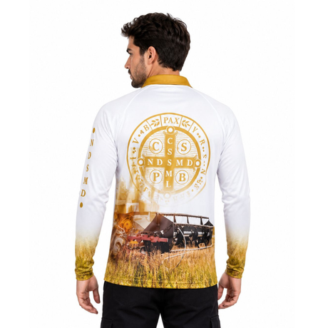 Camiseta Masculina Medalha de São Bento