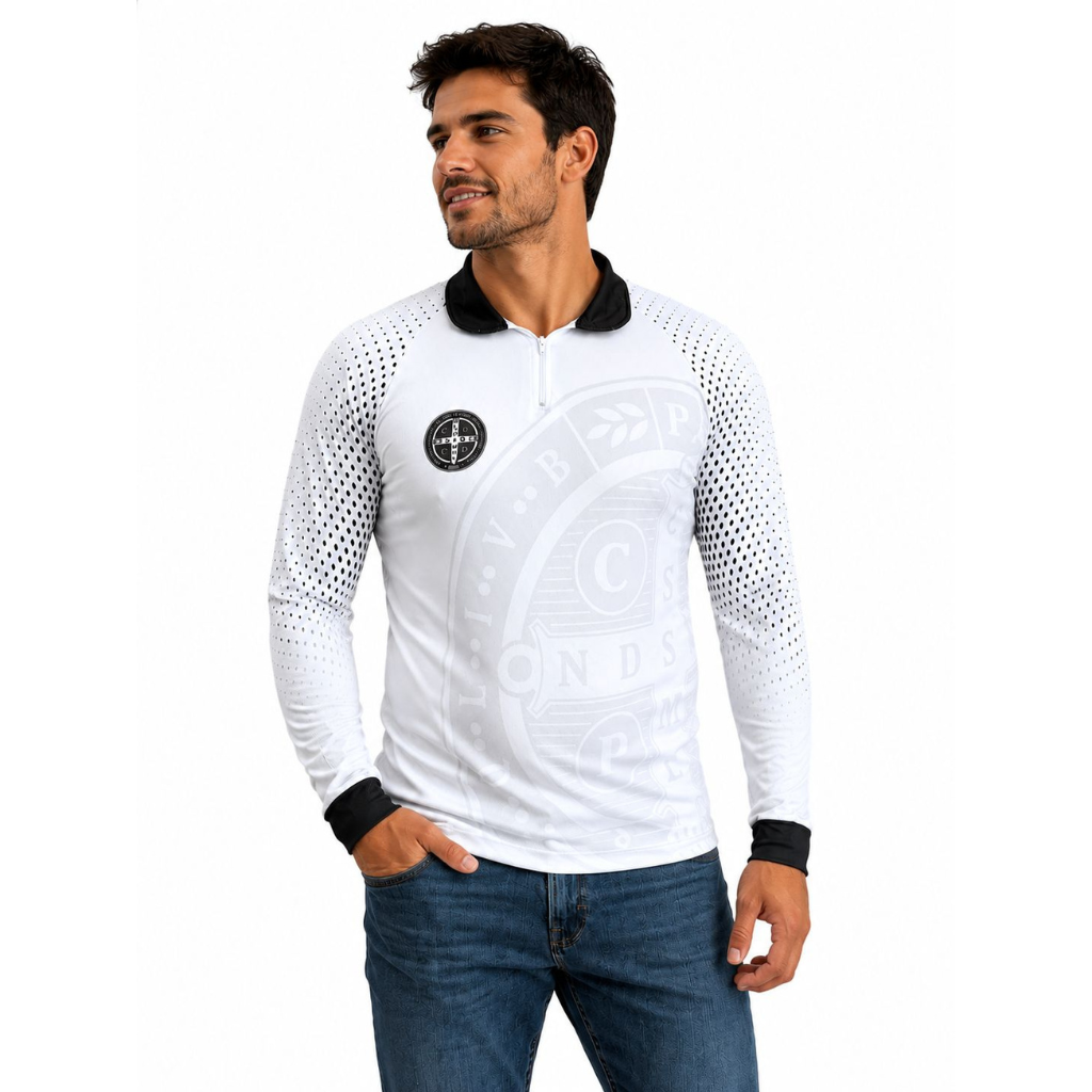 Camiseta Medalha de São Bento - Manga Longa