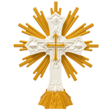 Cruz Decorativa con Resplandor Dorado 3D