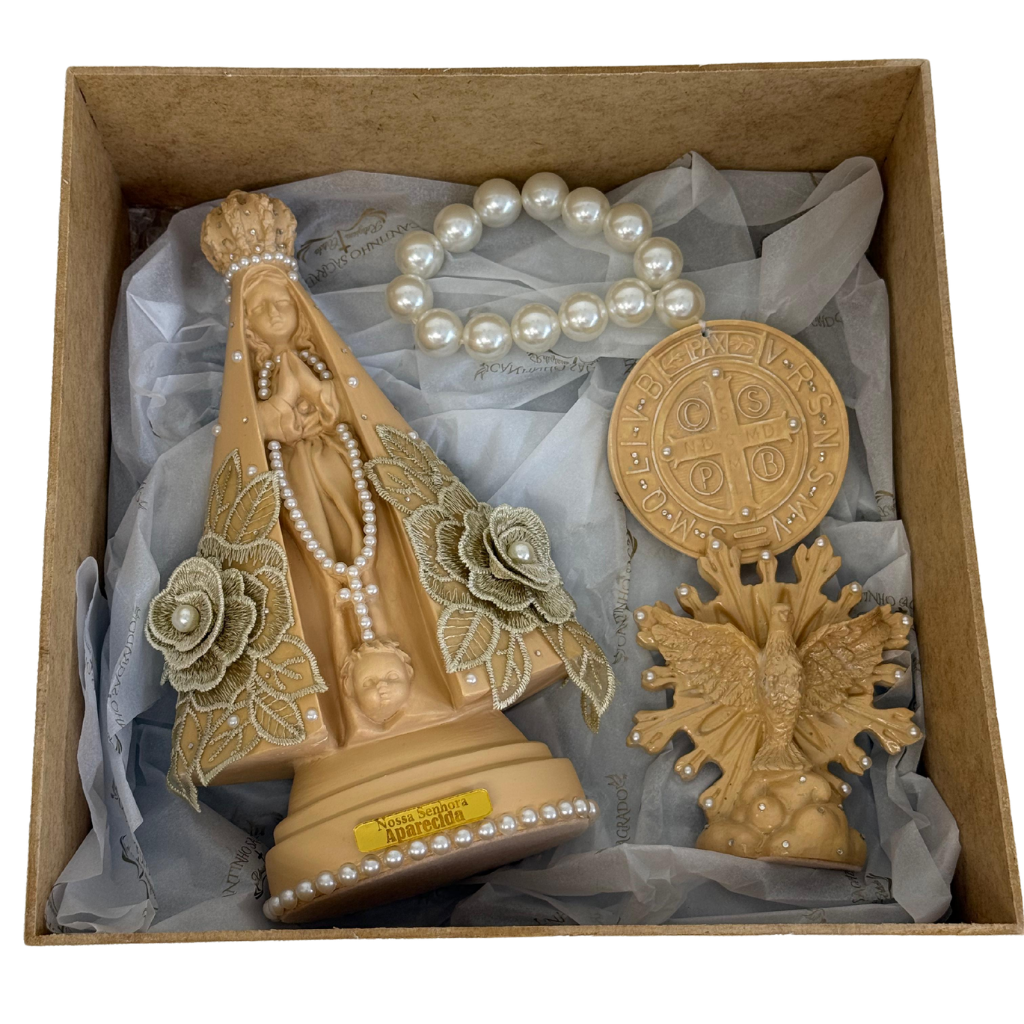 Kit Nossa Senhora Aparecida - Caramelo