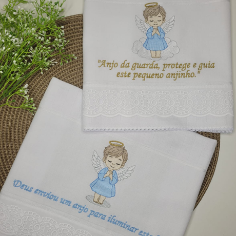 Toalha de Boca – Anjo da Guarda Azul