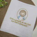 Toalha de Boca Bordada – São José