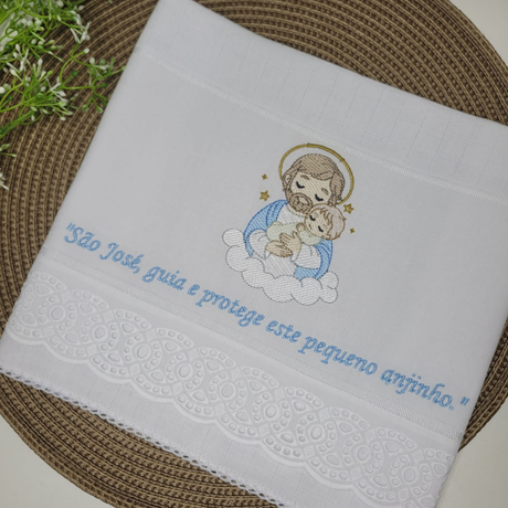 Toalha de Boca Bordada – São José