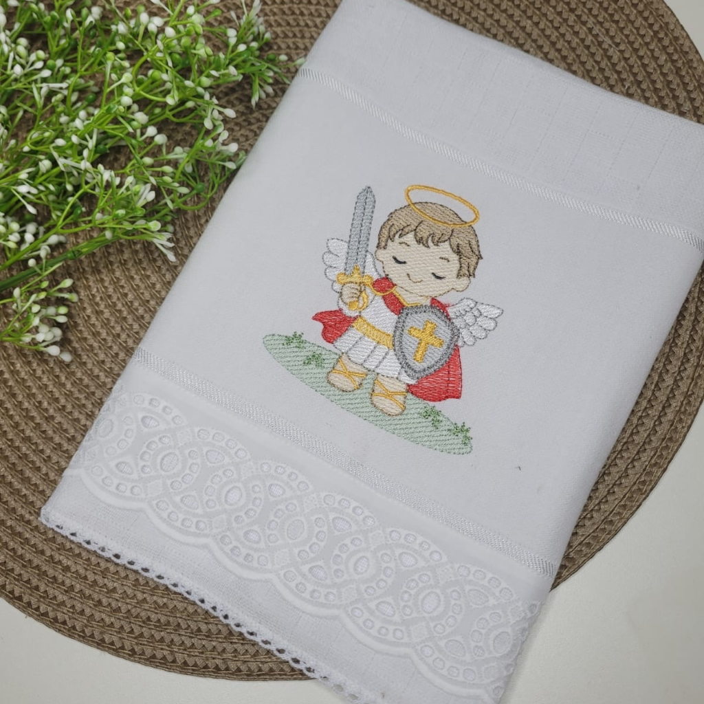 Toalha de Boca – São Miguel | Pequeno Guerreiro de Deus