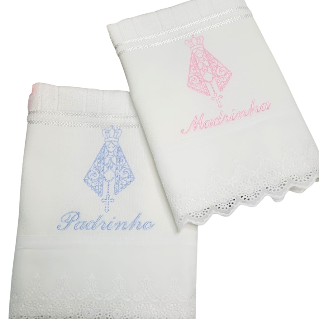 Toalha de Lavabo - Padrinhos Silhueta