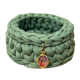 Rosary Holder - Guadalupe (Green) - Crochet