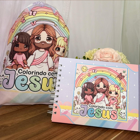 Colorindo a Fé com Amor – Kit Católico Infantil