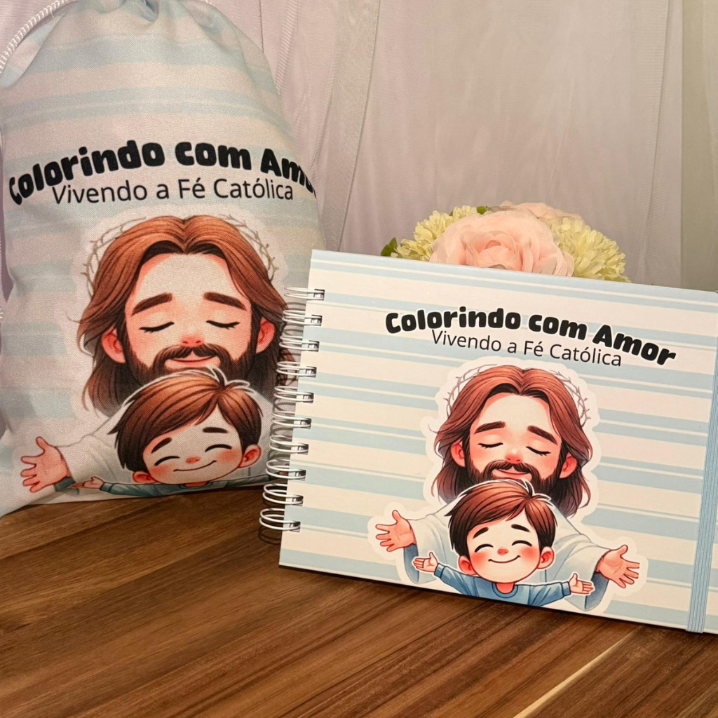 Colorindo a Fé com Amor – Kit Católico Infantil