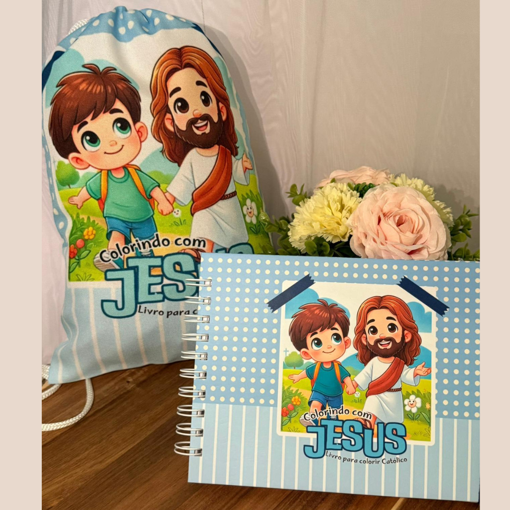 Colorindo a Fé com Amor – Kit Católico Infantil