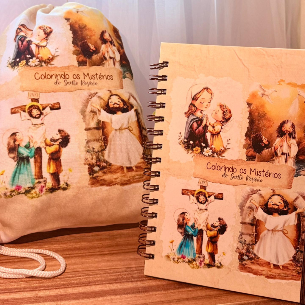 Colorindo a Fé com Amor – Kit Católico Infantil