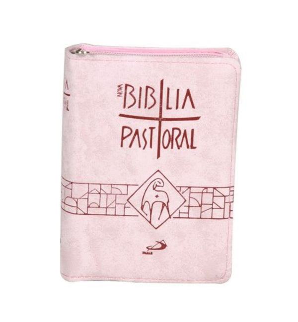 Bíblia Pastoral de bolso- Rosa de Zíper