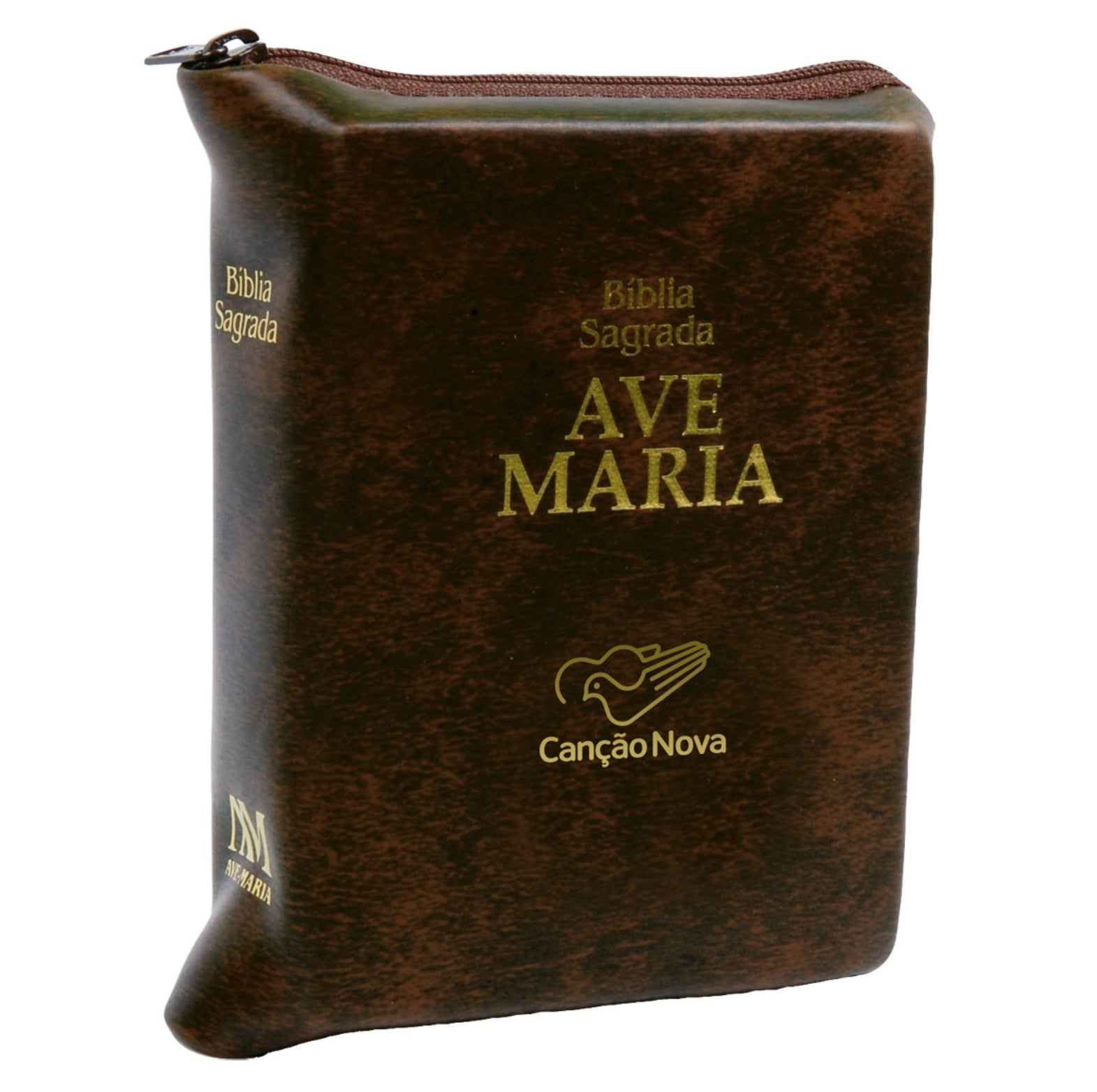 Bíblia Ave Maria Média com Zíper