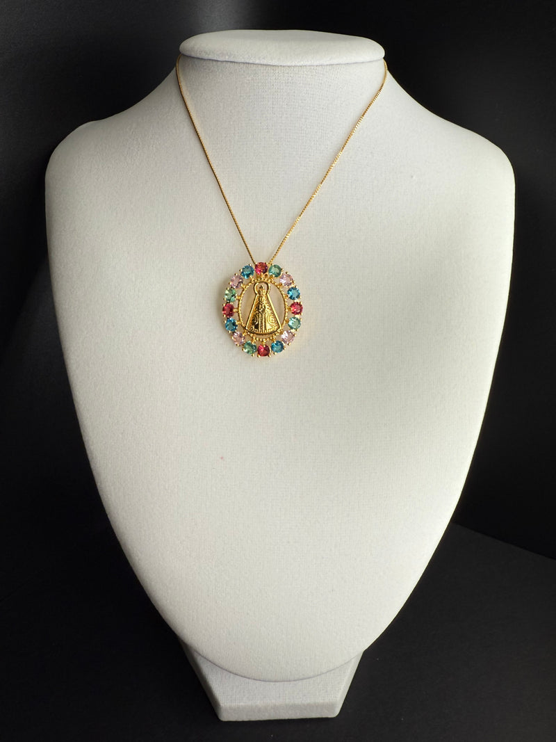 Our Lady of Aparecida Semi-Jewelry Necklace