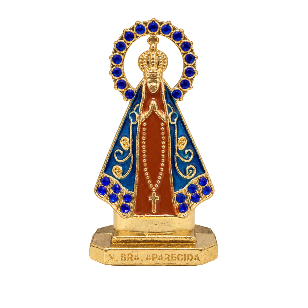 Imagem Nossa Senhora Aparecida Azul e Terracota - Painel