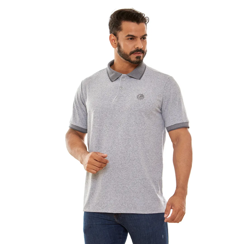 Polo Neck T-Shirt with Holy Spirit
