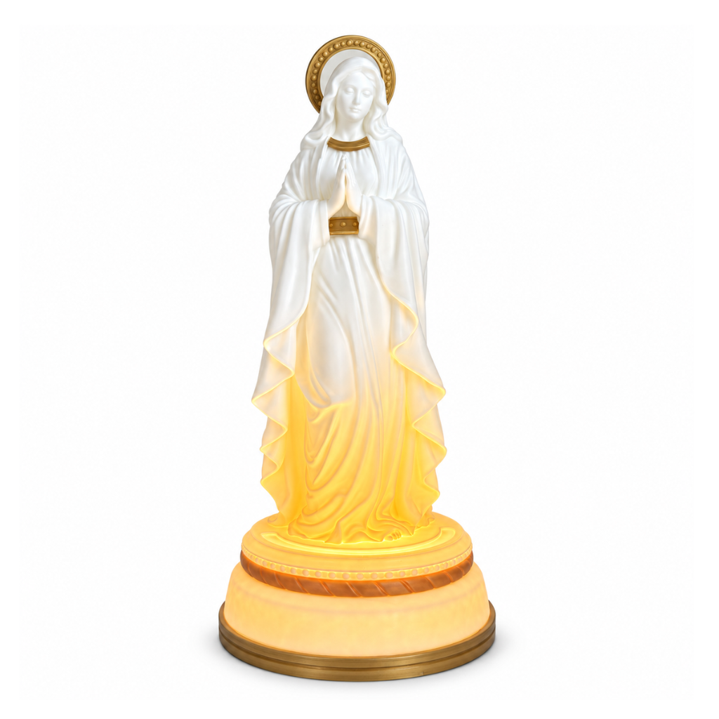 Luminária N. Sra. Lourdes Impressão 3D - 33 cm