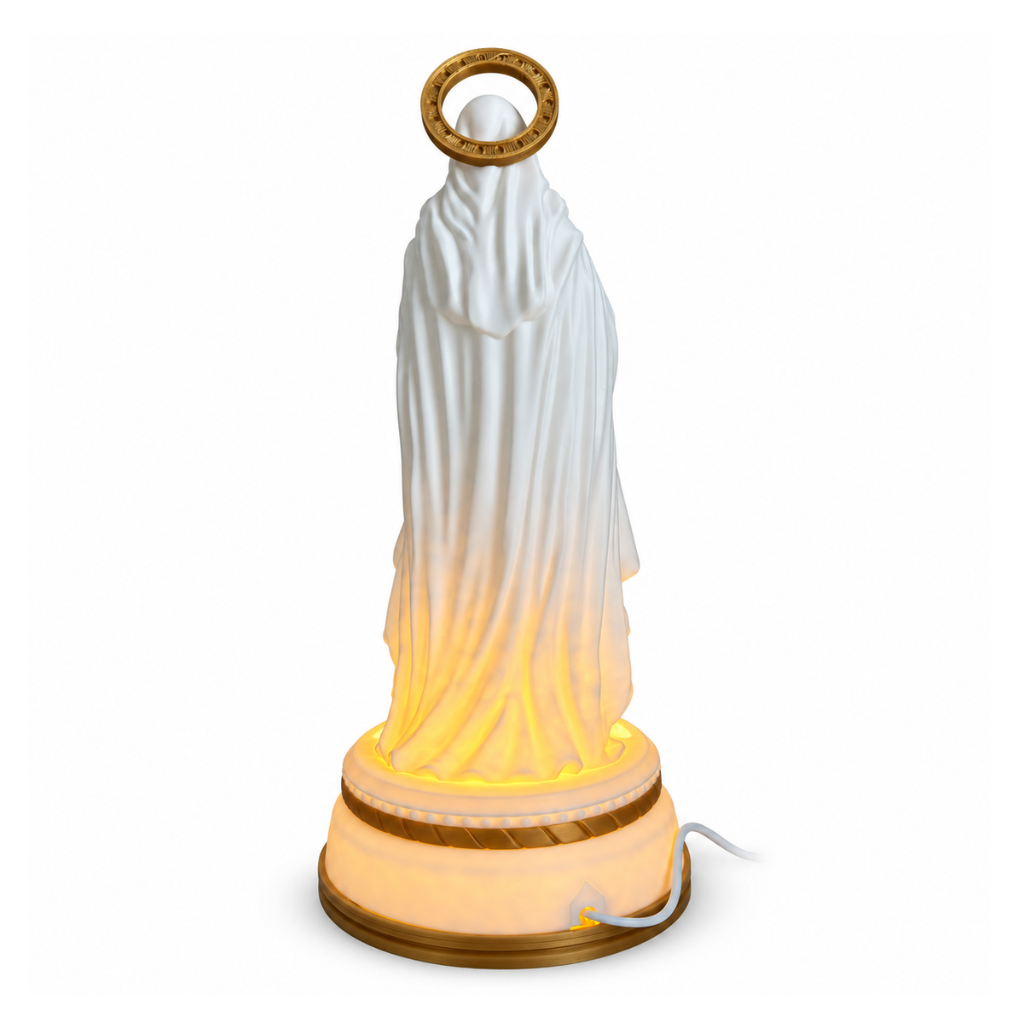 Luminária N. Sra. Lourdes Impressão 3D - 33 cm
