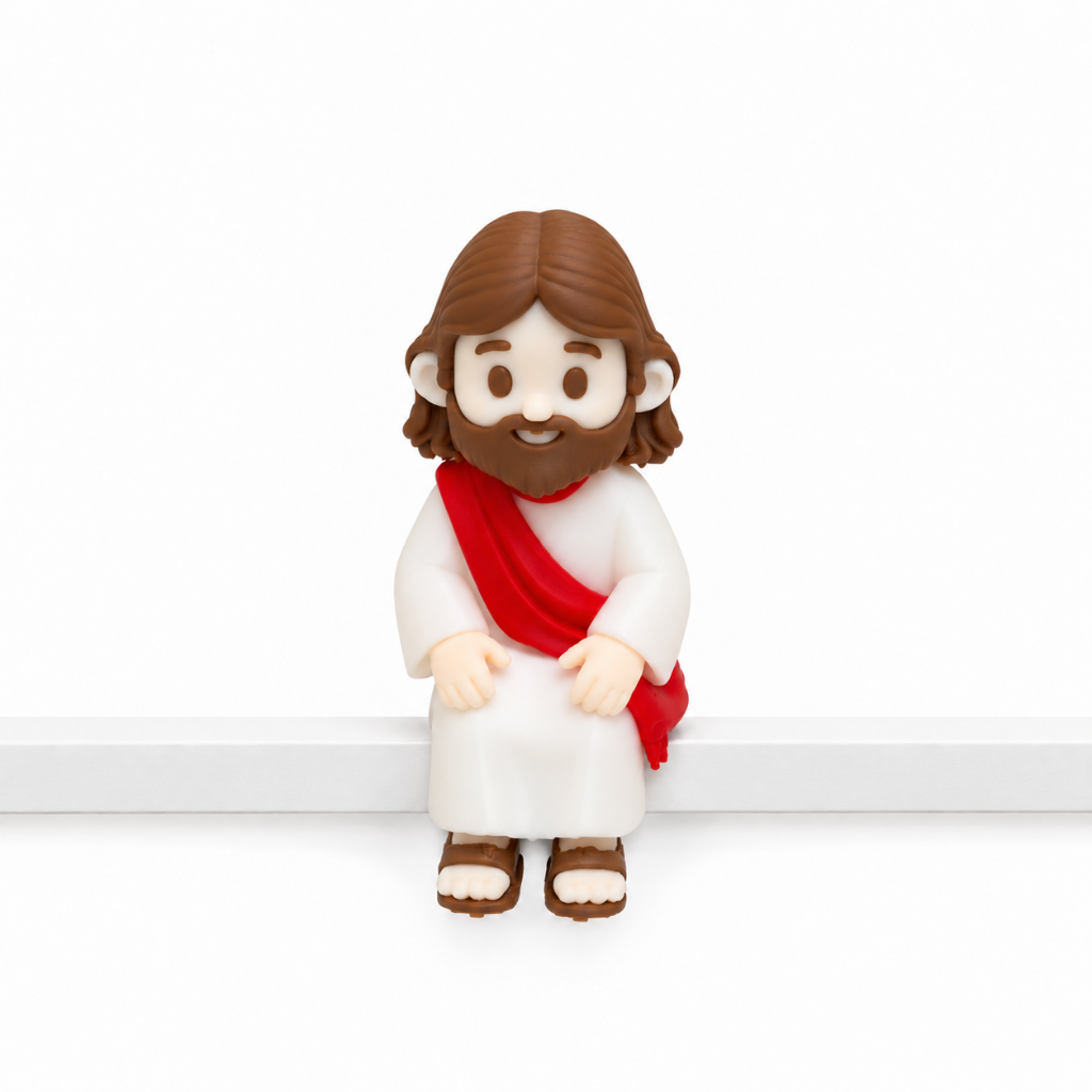Mini Jesus Sentado em Impressão 3D