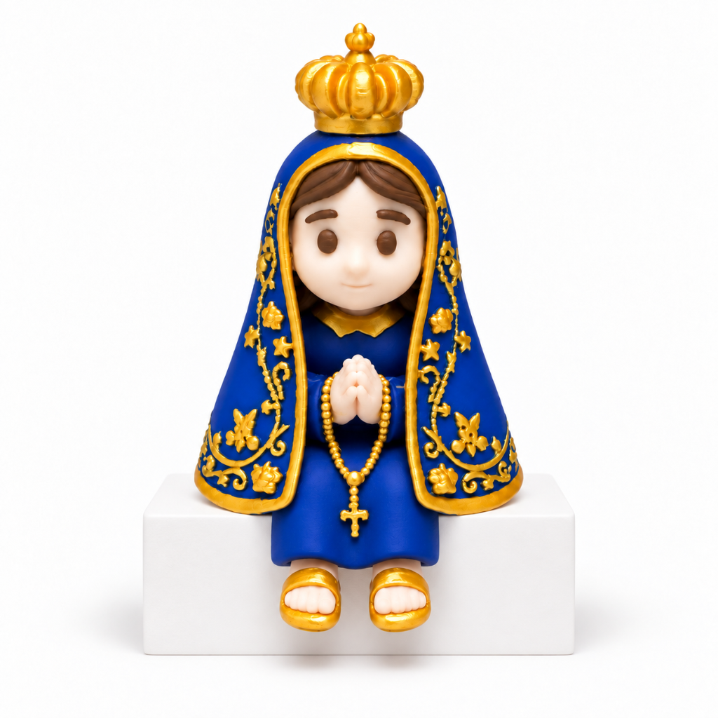 Miniatura Infantil N. Sra. Aparecida Sentada