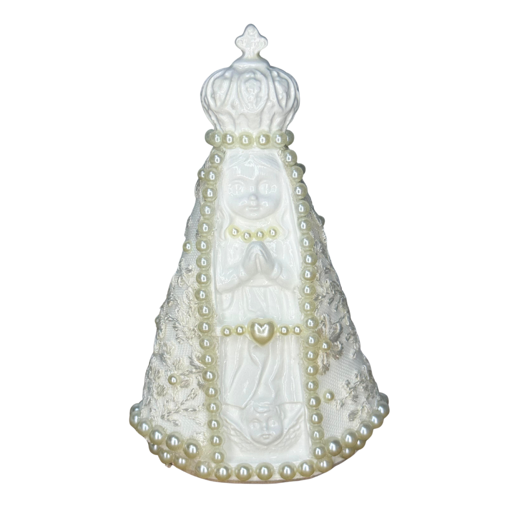 N. Sra. Aparecida Off white – Baby- 14cm