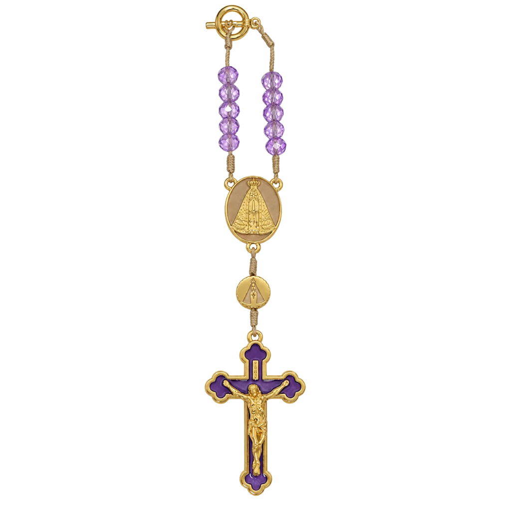 Dezena para Carro Nossa Senhora Aparecida - Cristais Lilás