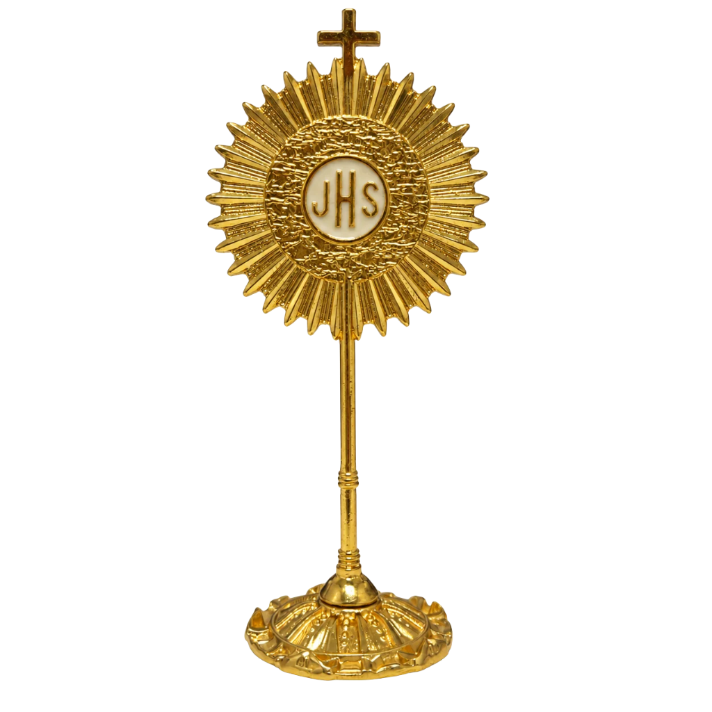 Ostensório Dourado JHS - 16 cm